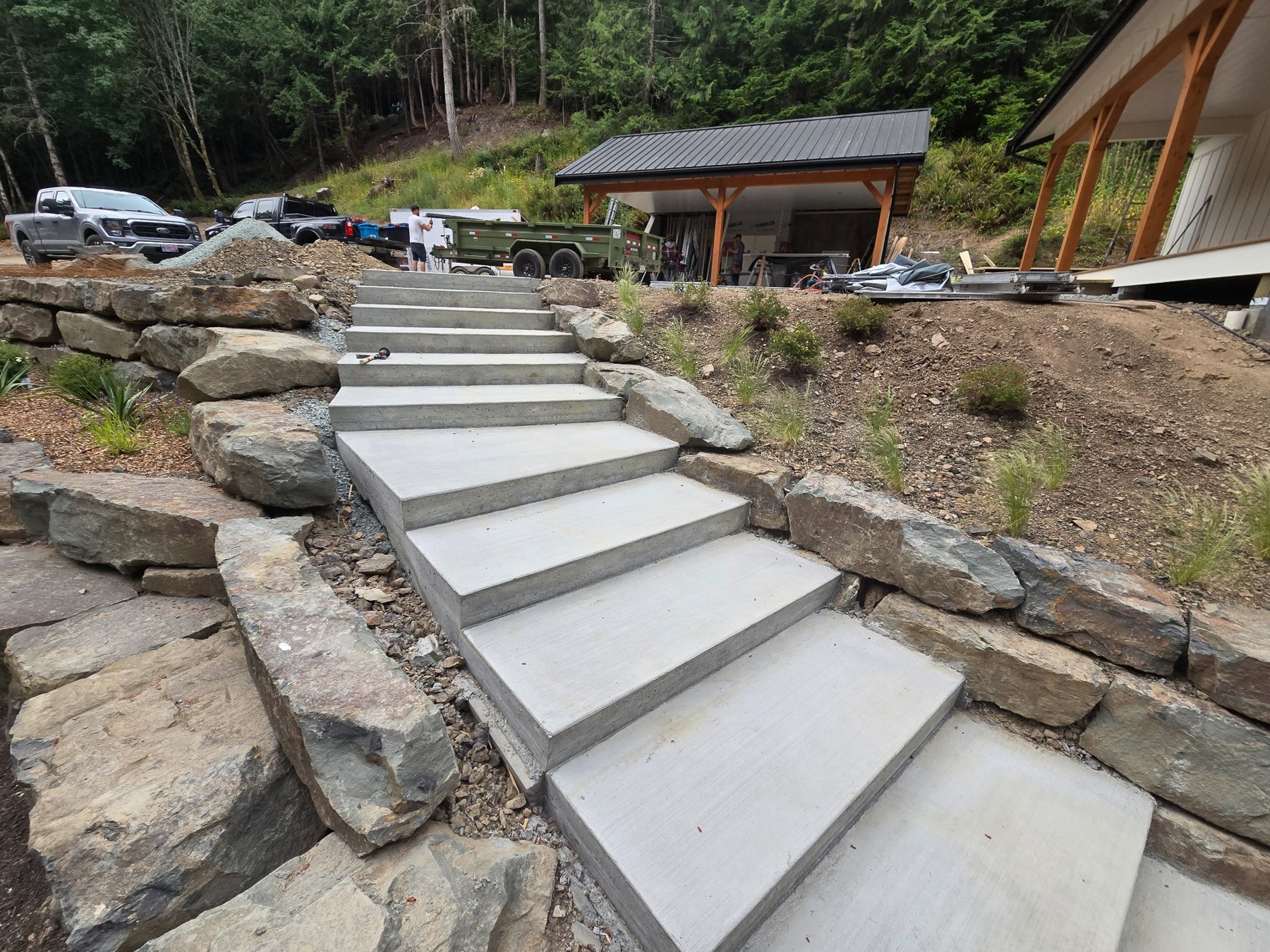 Architectural stair construction